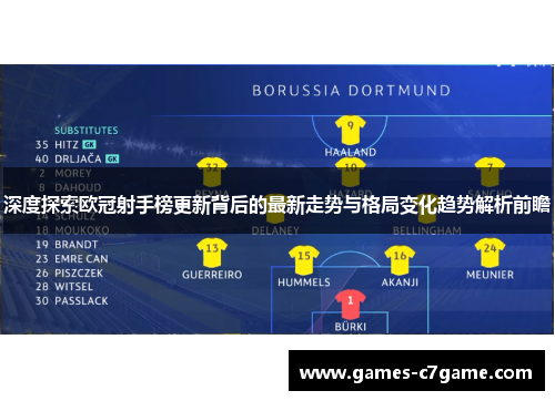 深度探索欧冠射手榜更新背后的最新走势与格局变化趋势解析前瞻